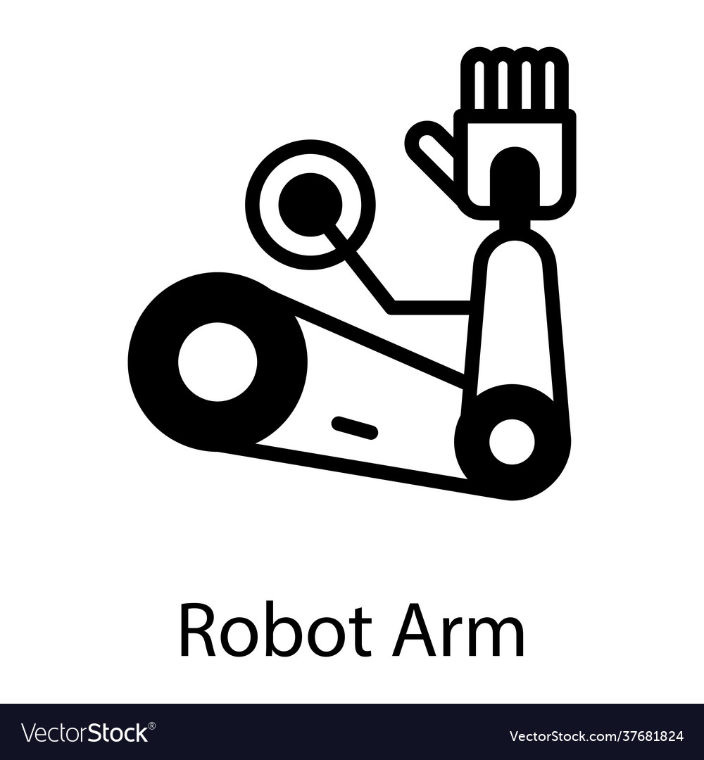 Robotic arm Royalty Free Vector Image - VectorStock