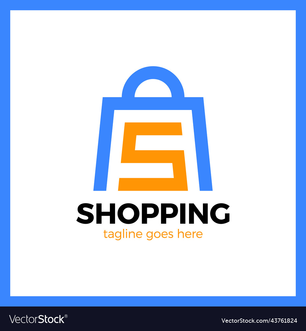 Shop bag logo - letter s