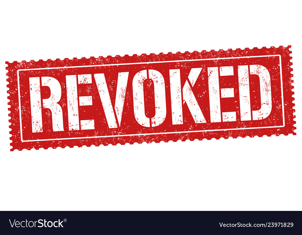 Revoked sign or stamp Royalty Free Vector Image