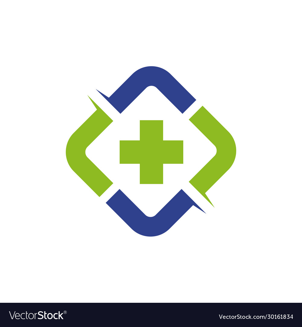 Medical and health care logo design template Vector Image