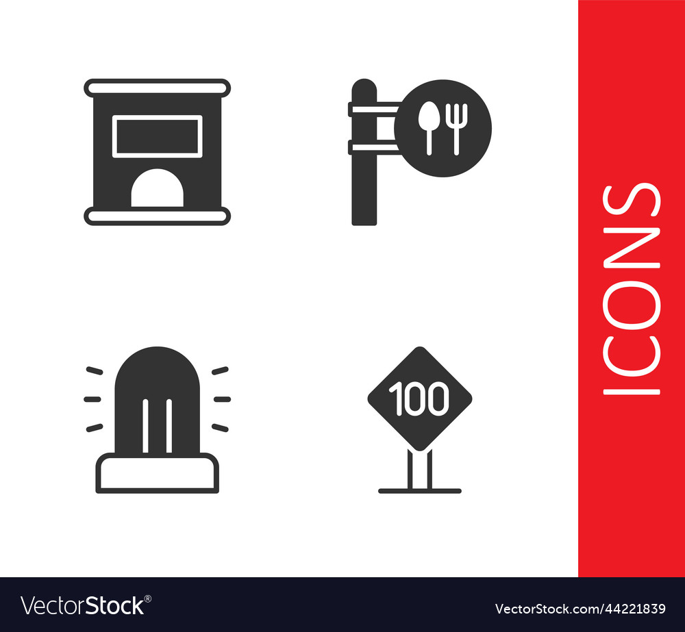 Set Speed Limit Traffic Sign 100 Km Ticket Office Vector Image set-speed-limit-traffic-sign-100-km-ticket-office-vector-image