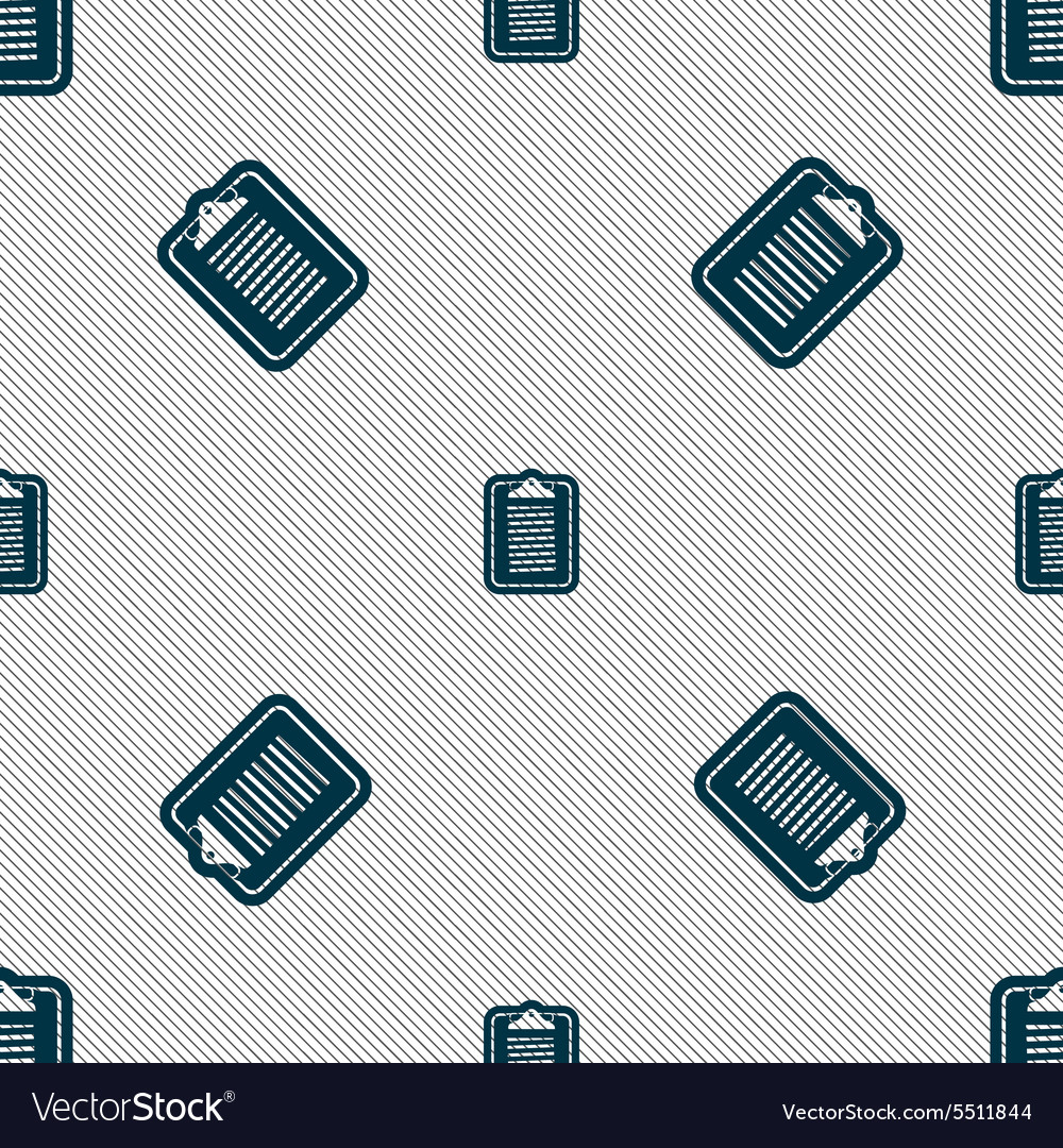 Text file icon sign seamless pattern Royalty Free Vector