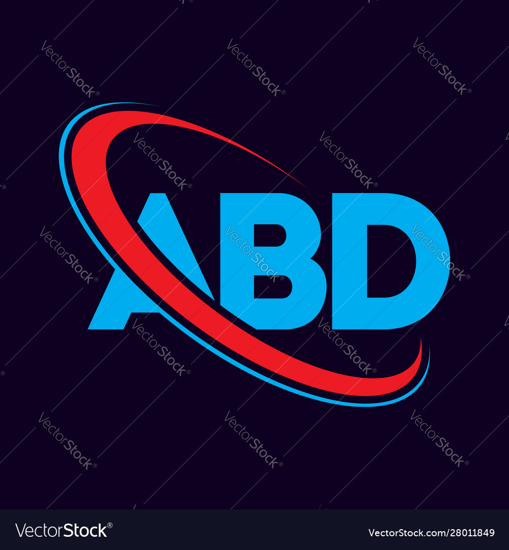 Abd letter logo design Royalty Free Vector Image