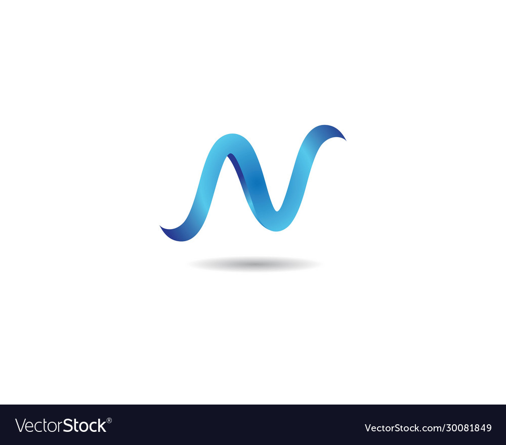 Letter n symbol Royalty Free Vector Image - VectorStock