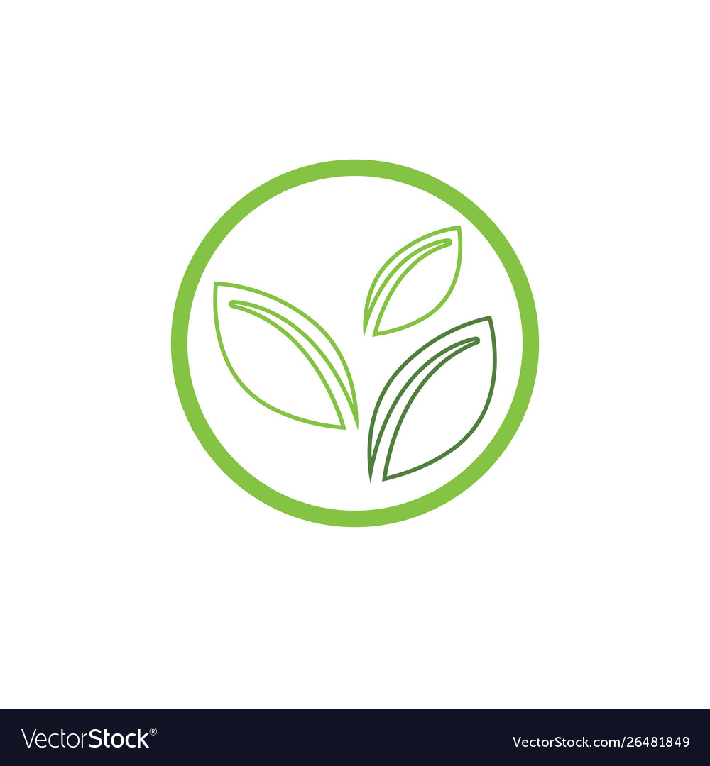 Logos green tree leaf ecology Royalty Free Vector Image