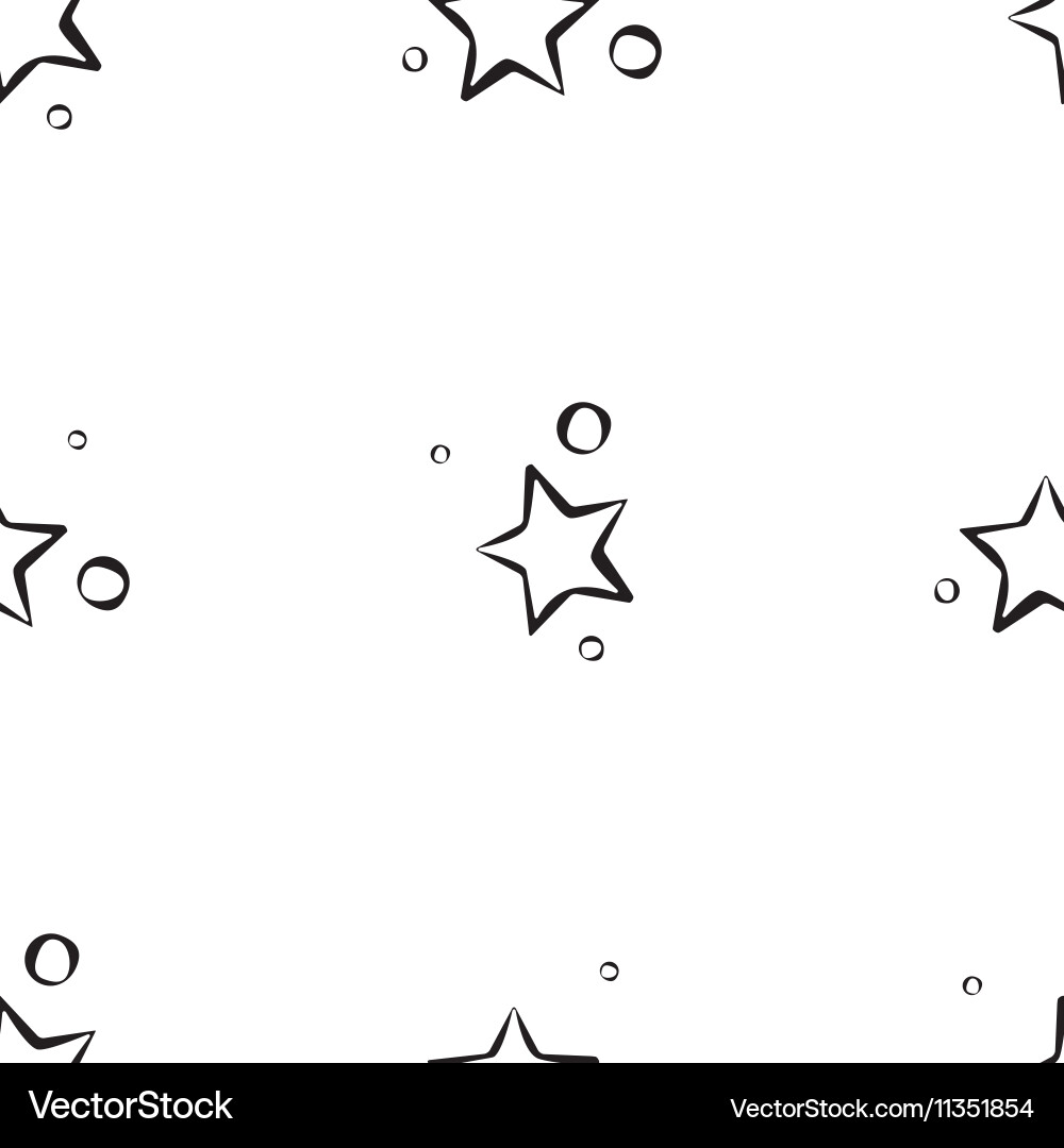 Abstract star pattern a seamless background Vector Image