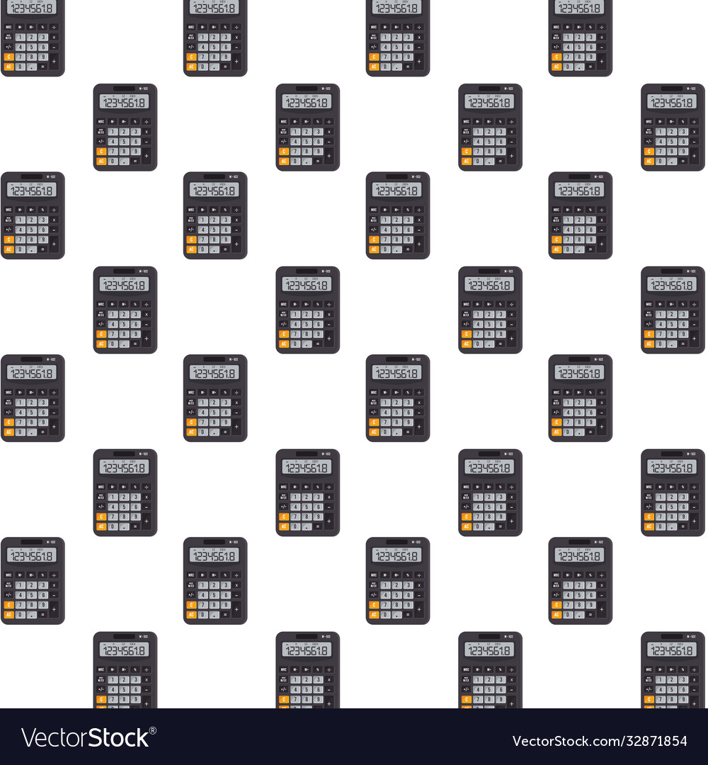 Calculators Math Devices Pattern Background Vector Image Calculators Math Devices Pattern Background Vector Image