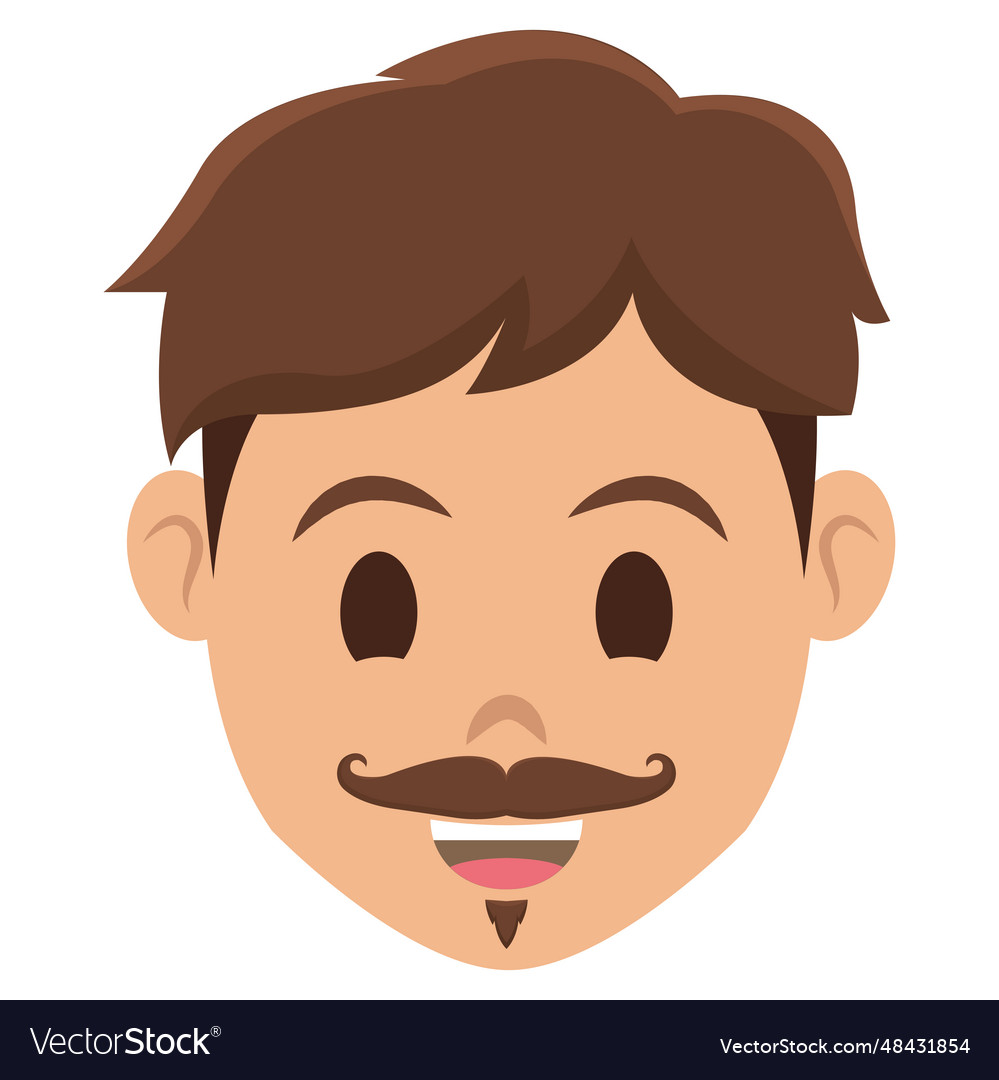 Isolated handsome male hipster character avatar Vector Image