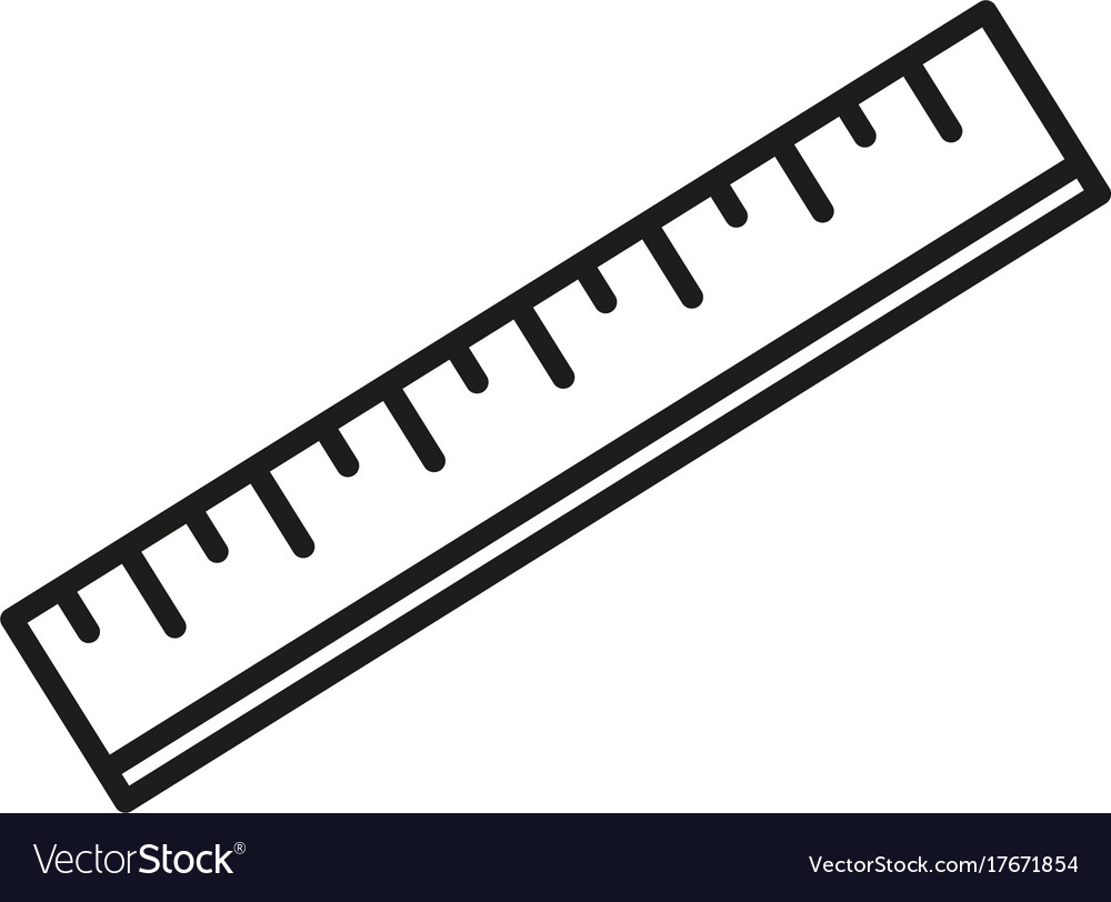 School ruler icon Royalty Free Vector Image - VectorStock