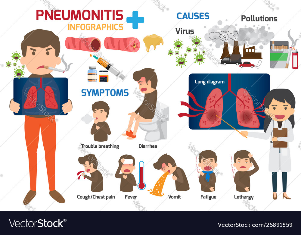 Infographics Content For Healthcare In The Vector Image