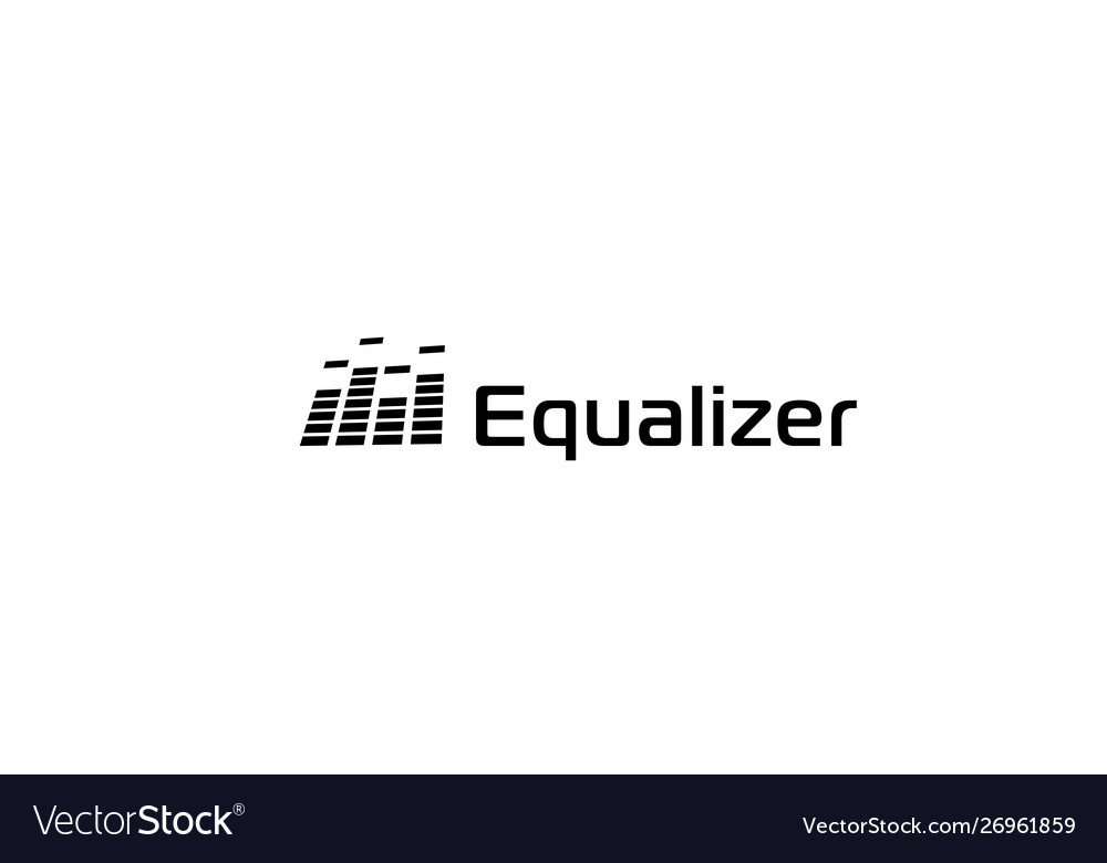 Music sound wave logo audio digital equalizer Vector Image Music sound wave logo audio digital equalizer vector image on VectorStock