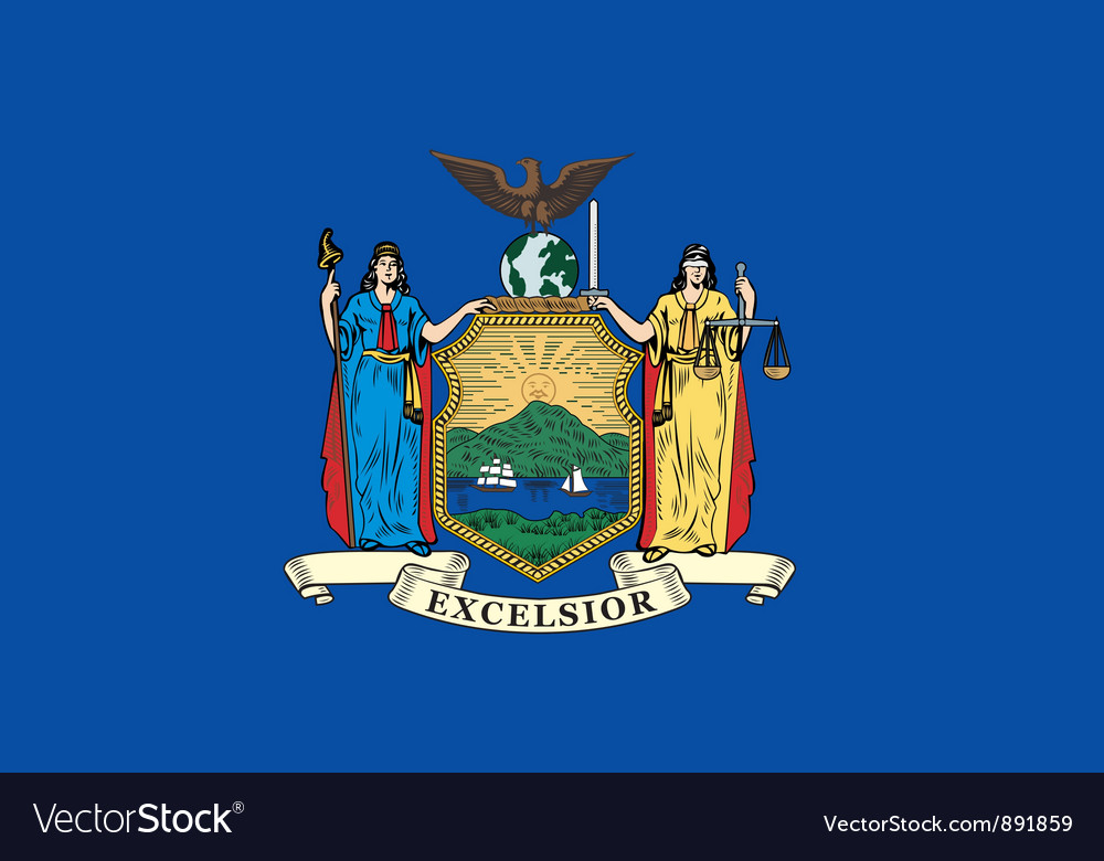 New York flag.eps Royalty Free Stock SVG Vector