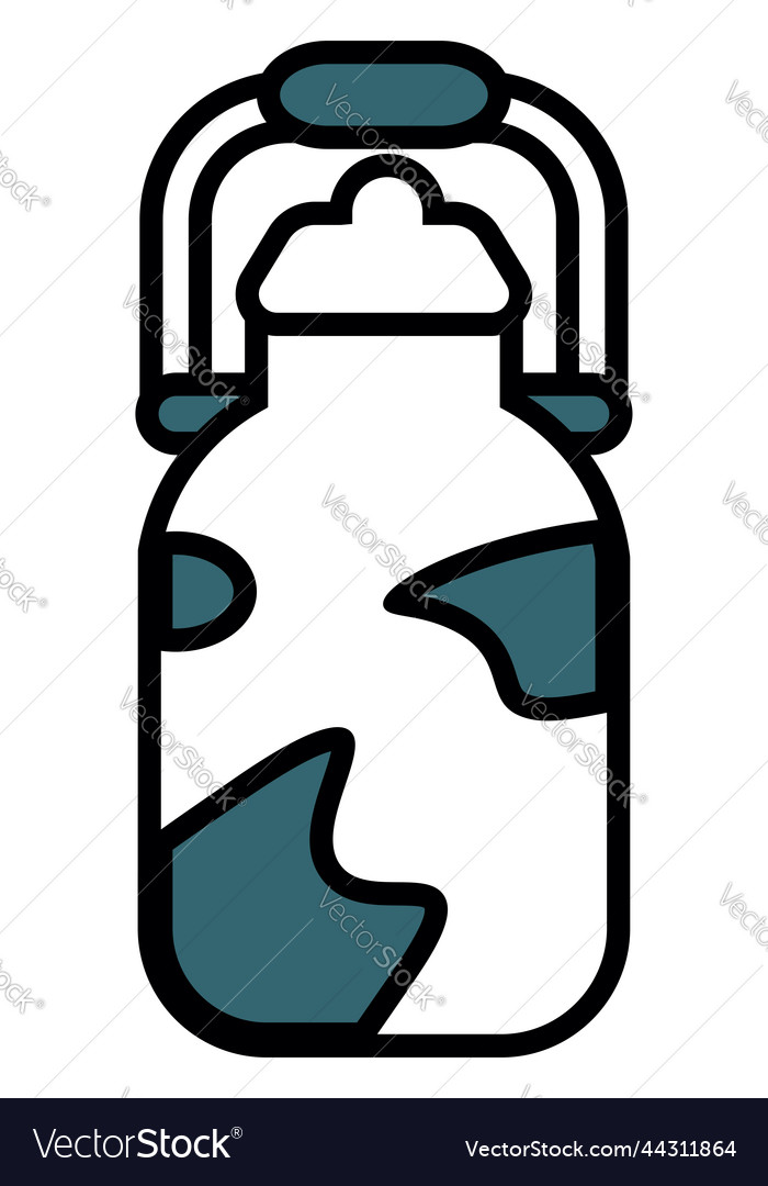 Milk container on a white background Royalty Free Vector