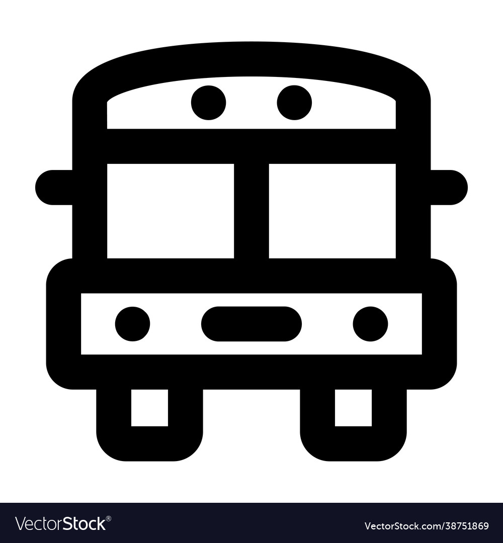 Basic school bus Royalty Free Vector Image - VectorStock