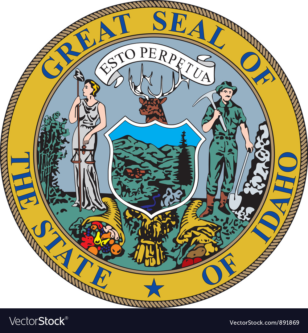 Idaho seal Royalty Free Vector Image - VectorStock