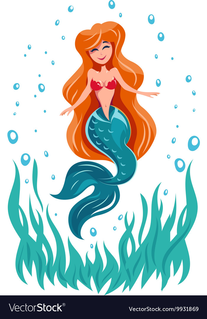 Mermaid fairy tale marine Royalty Free Vector Image