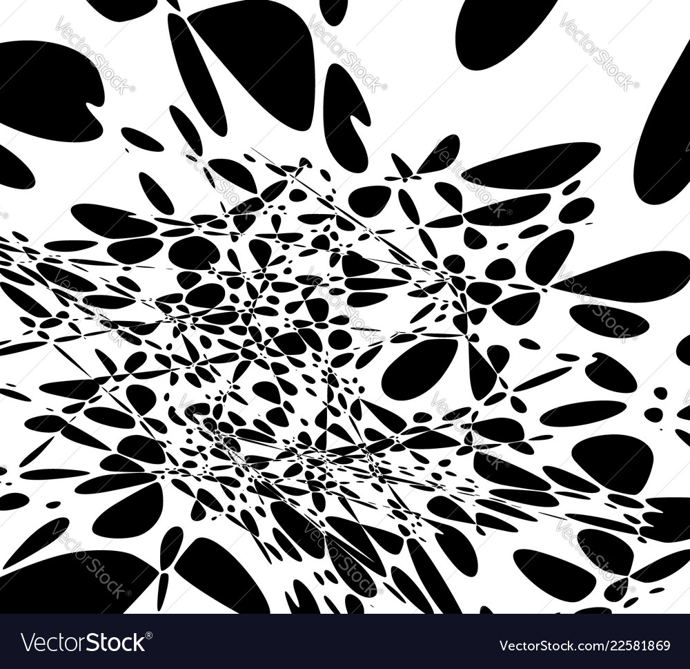 Random scattered pattern black and white abstract Vector Image