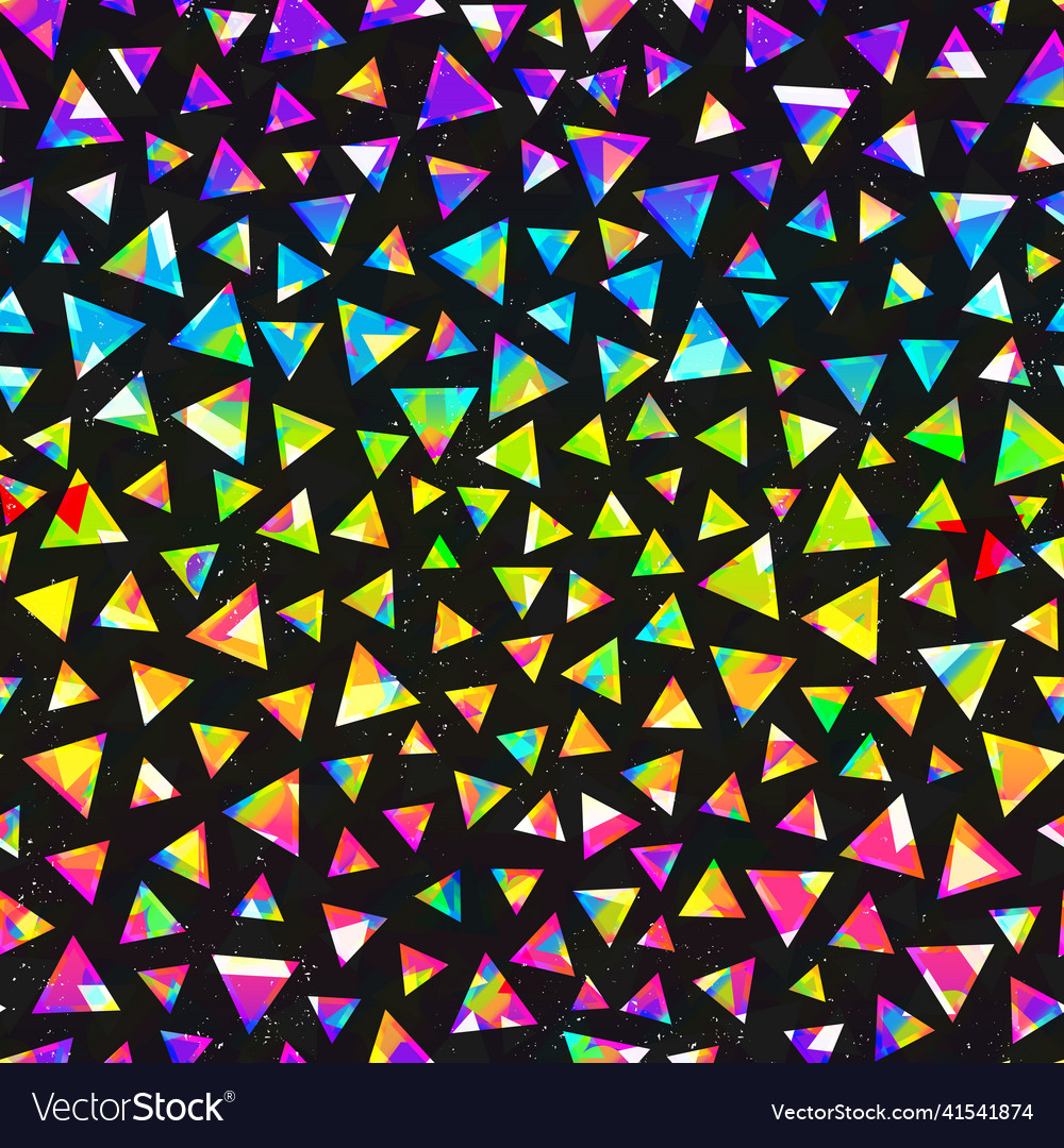 Colored triangle seamless texture Royalty Free Vector Image