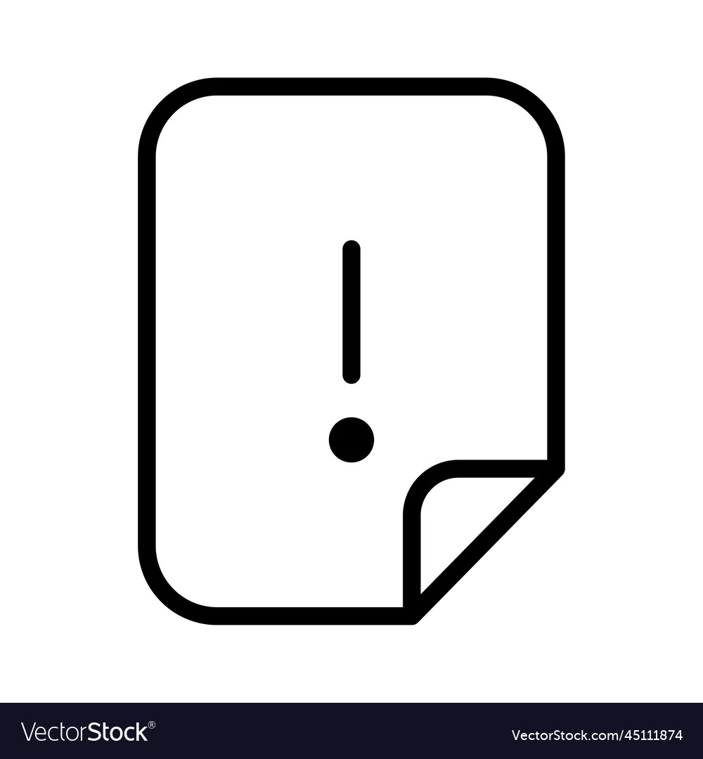 File error icon Royalty Free Vector Image - VectorStock