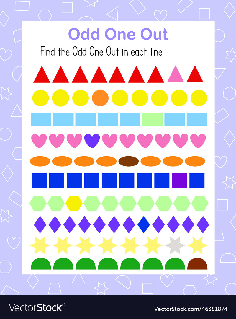 odd-one-out-find-and-circle-geometry-shape-vector-image