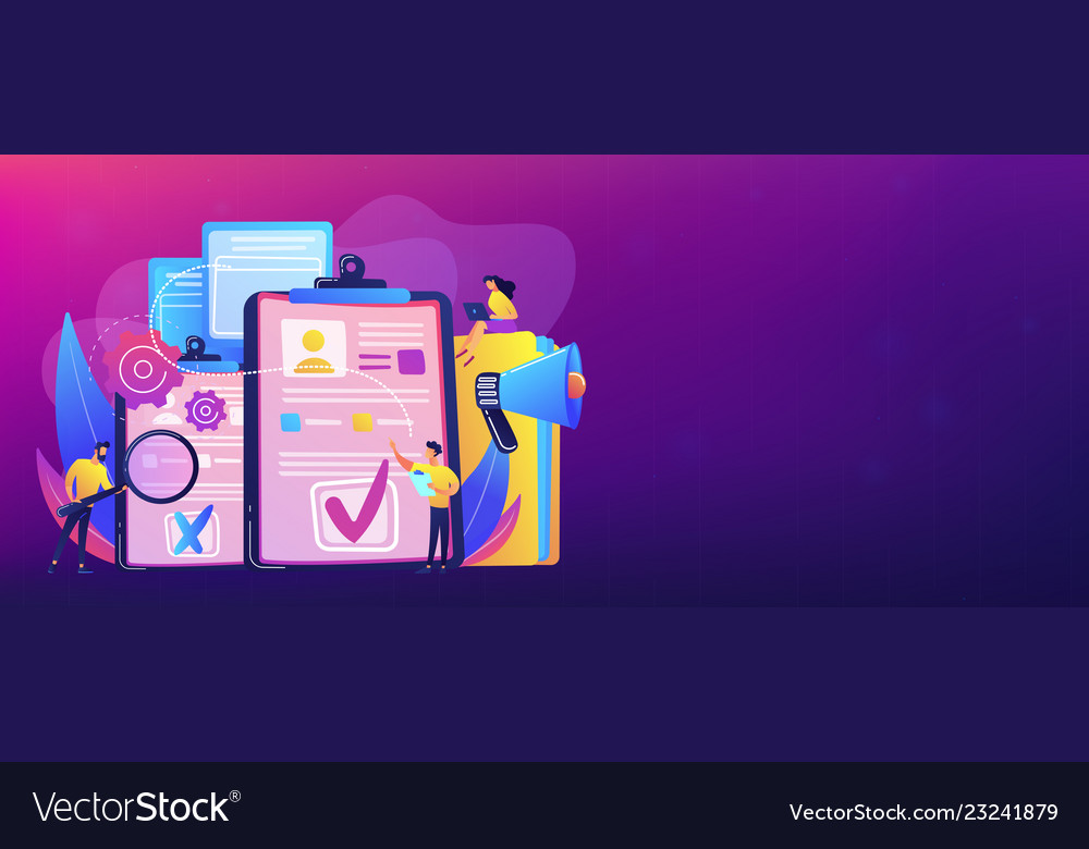 Hiring Employee Concept Banner Header Royalty Free Vector