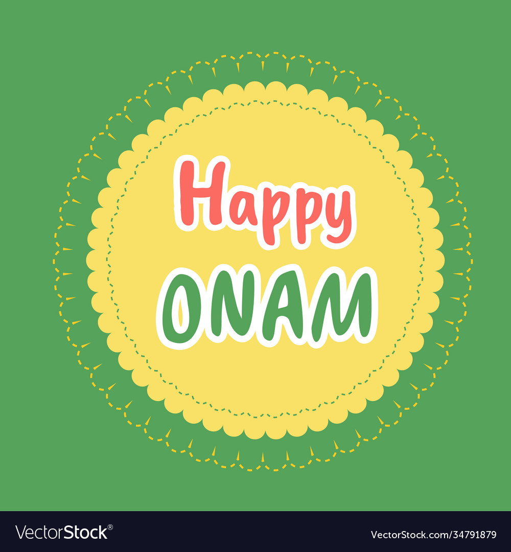 Onam festival background for south india kerala Vector Image