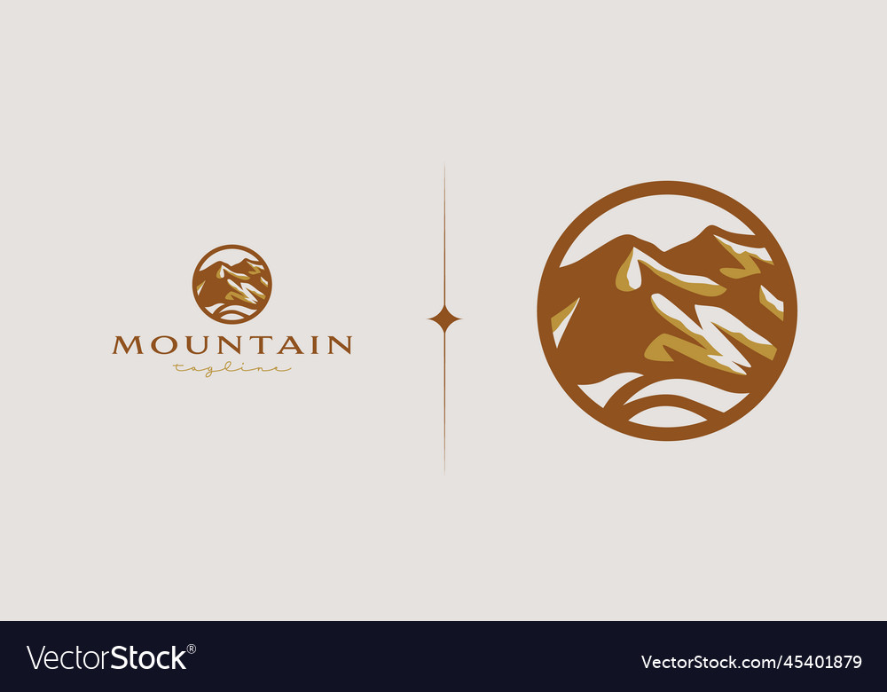 Rocky mountain mountain hilltop nature landscape Vector Image