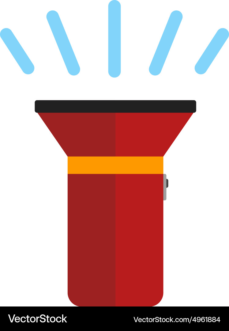 Flashlight Royalty Free Vector Image - VectorStock