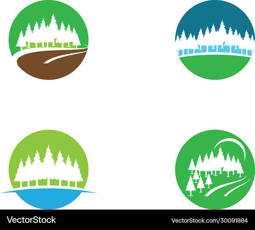 Pine tree icon Royalty Free Vector Image - VectorStock