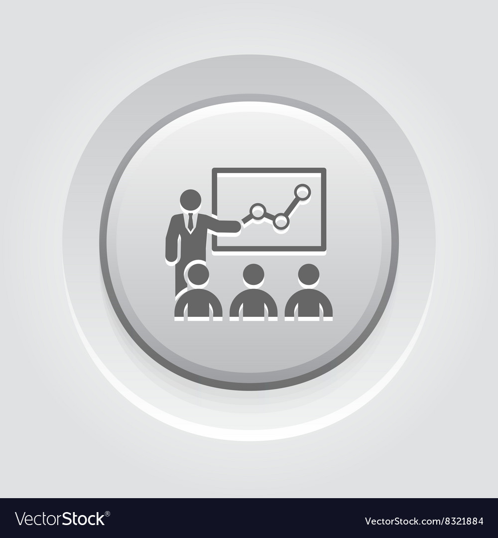 Training icon business concept flat design Vector Image