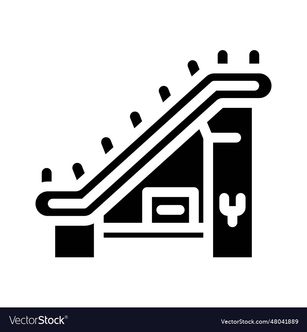 Conveyor belt manufacturing engineer glyph icon Vector Image