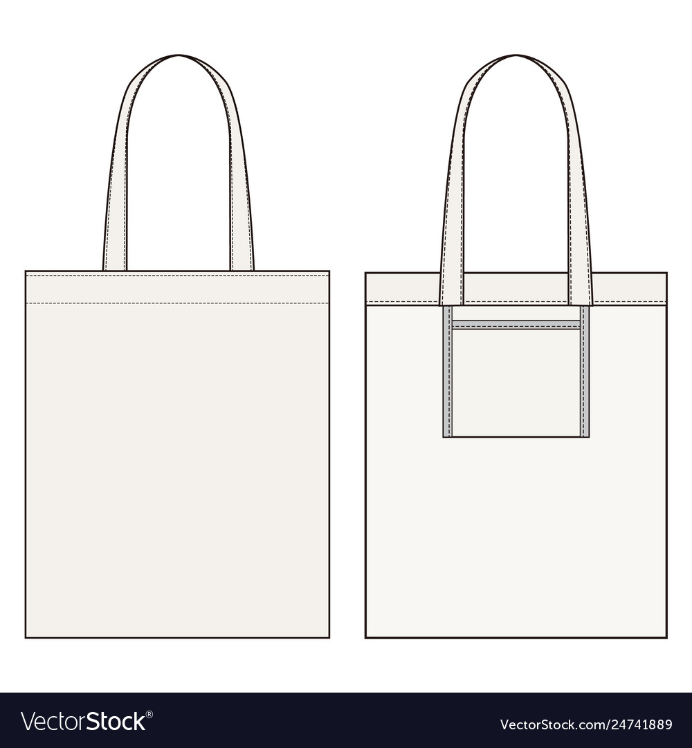 tote bag template vector