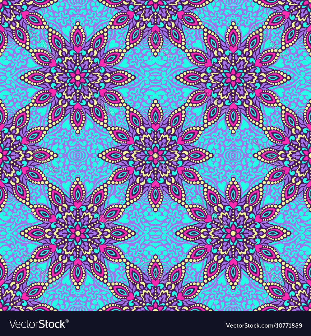 Seamless background with abstract ethnic pattern Vector Image