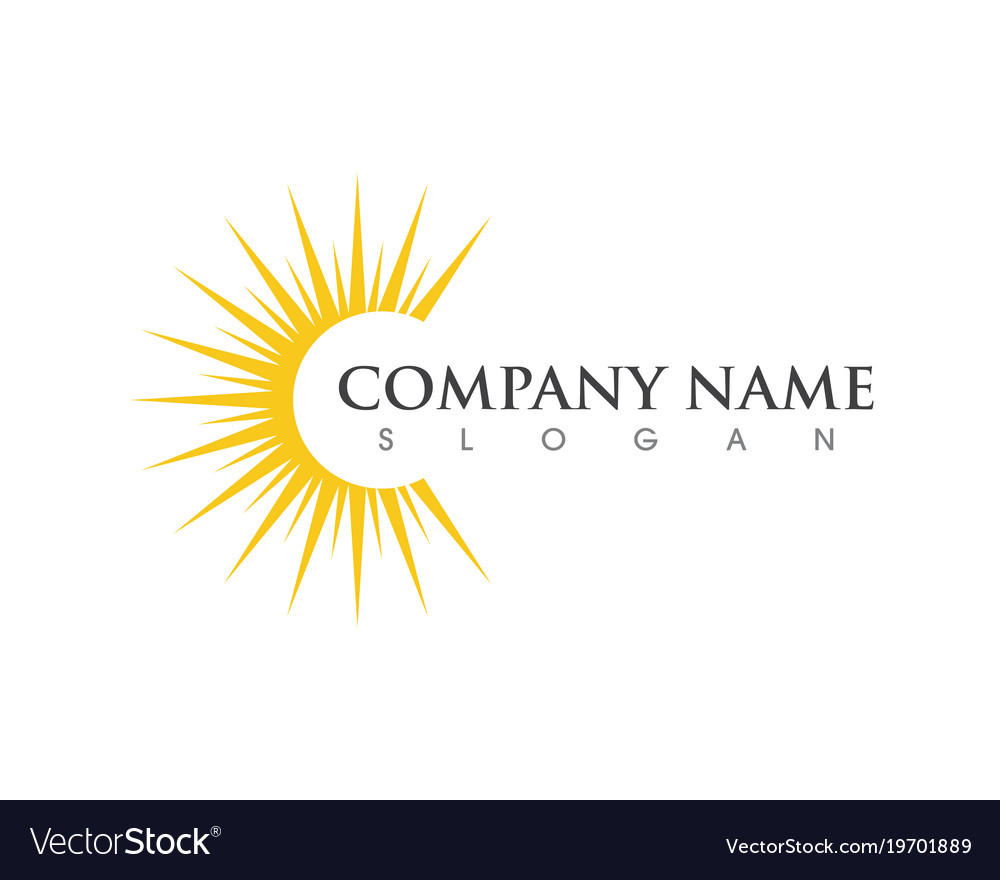 Sun logo template Royalty Free Vector Image - VectorStock