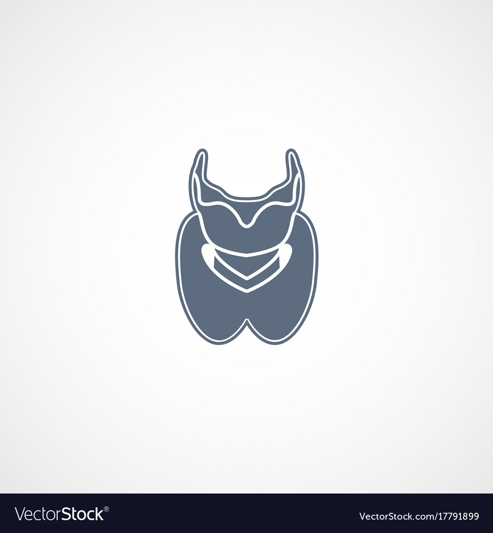 Thyroid logo icon design Royalty Free Vector Image