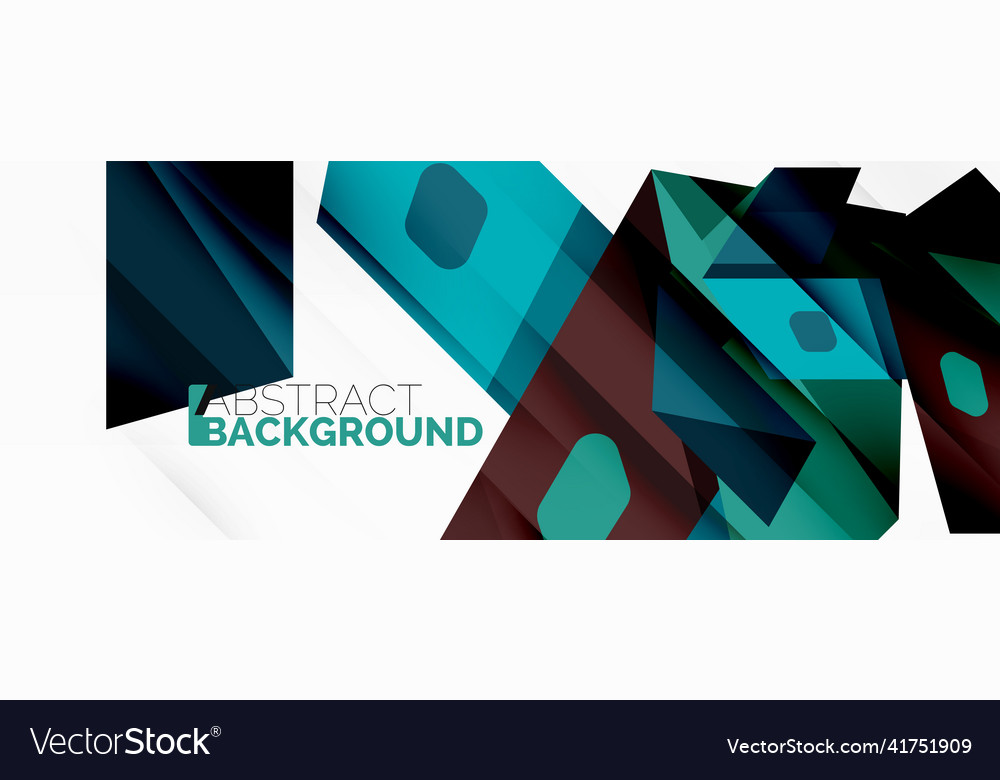 Creative geometric wallpaper abstract ribbon Vector Image