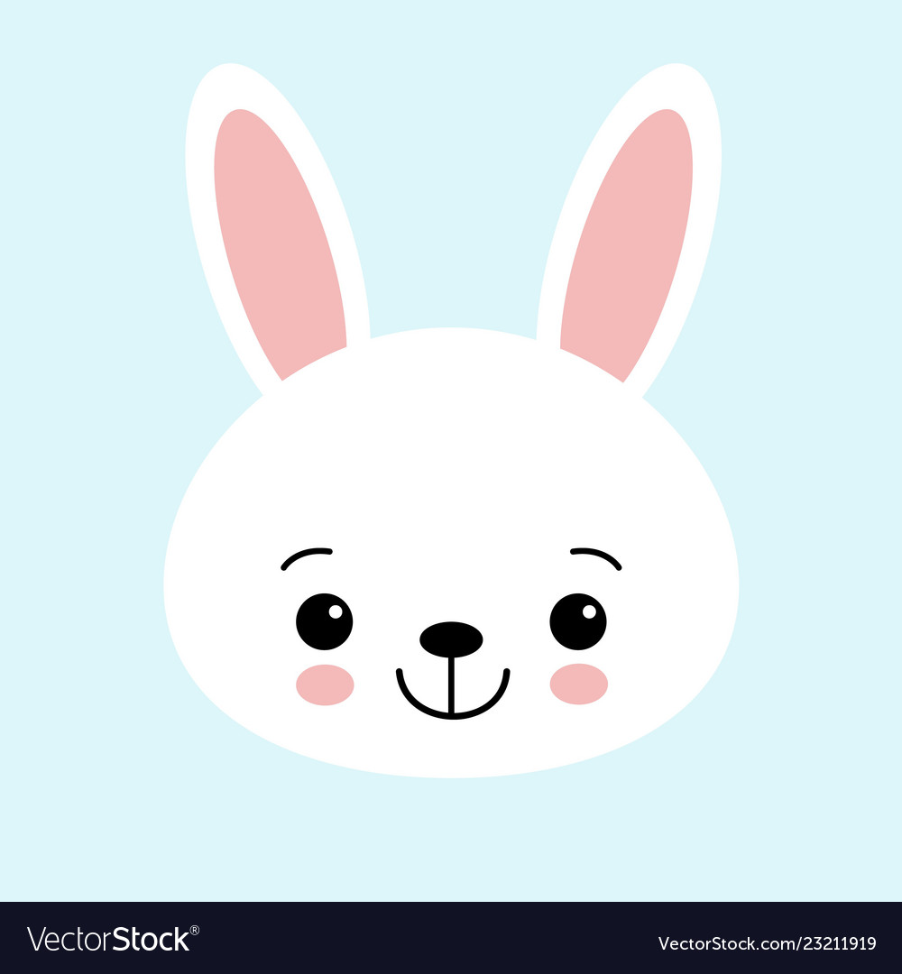 Cute Bunny Graphic Icon White Rabbit Animal Vector Image Cute Bunny Graphic Icon White Rabbit Animal Vector Image