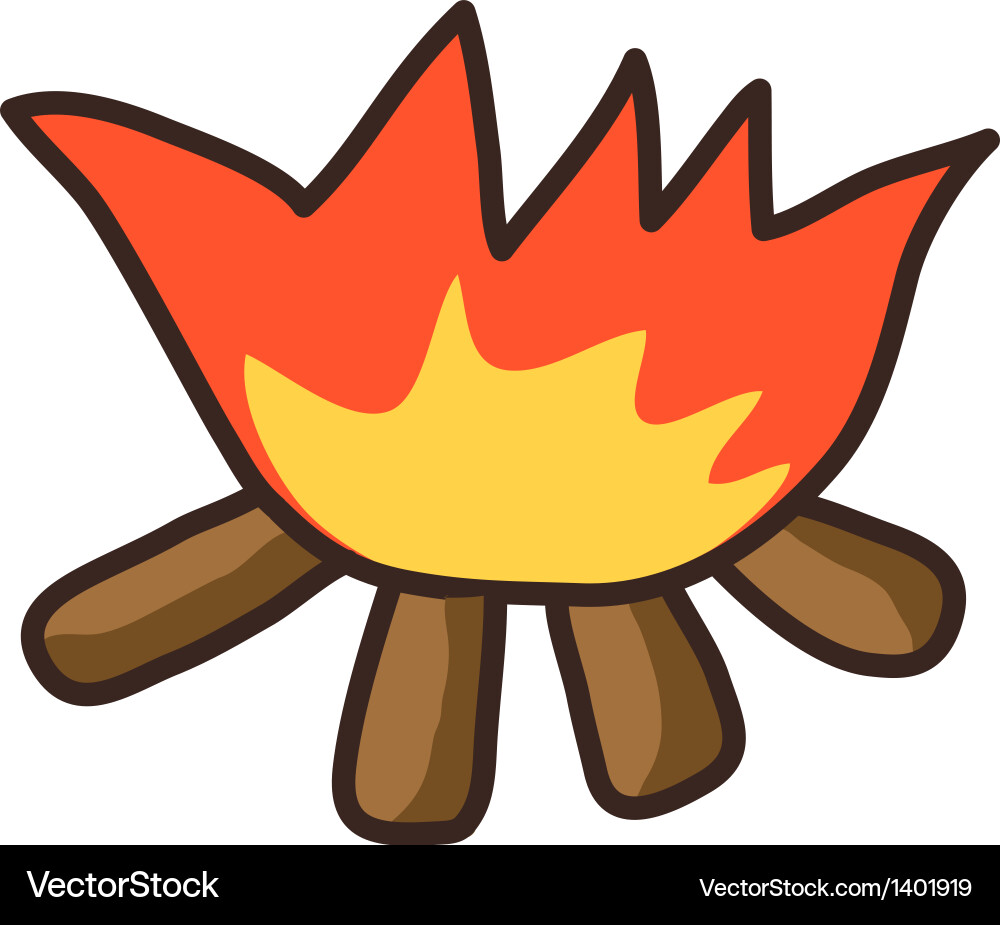 Icon fire Royalty Free Vector Image - VectorStock