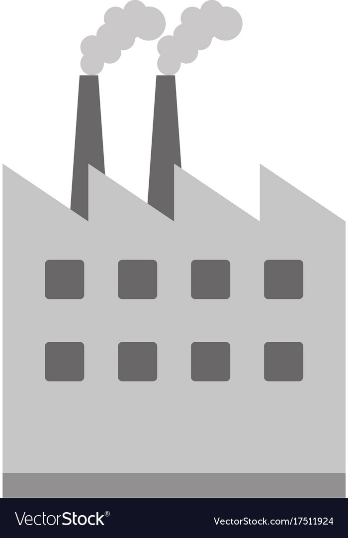 Industrial Factory Icon Image Royalty Free Vector Image