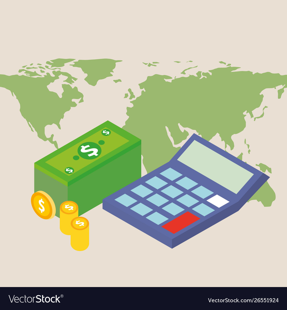 Money And Financial Icon Set Design Royalty Free Vector