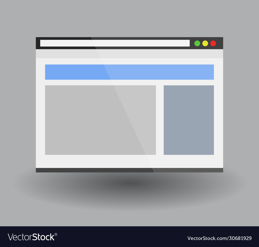 Browser Icon In On White Background Royalty Free Vector