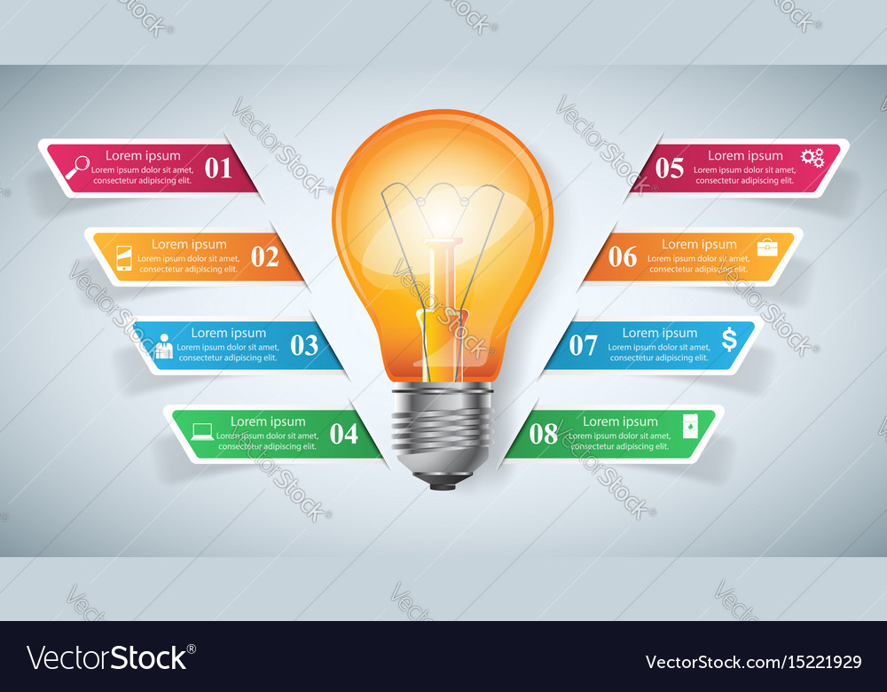 Business Infographics Origami Style Royalty Free Vector