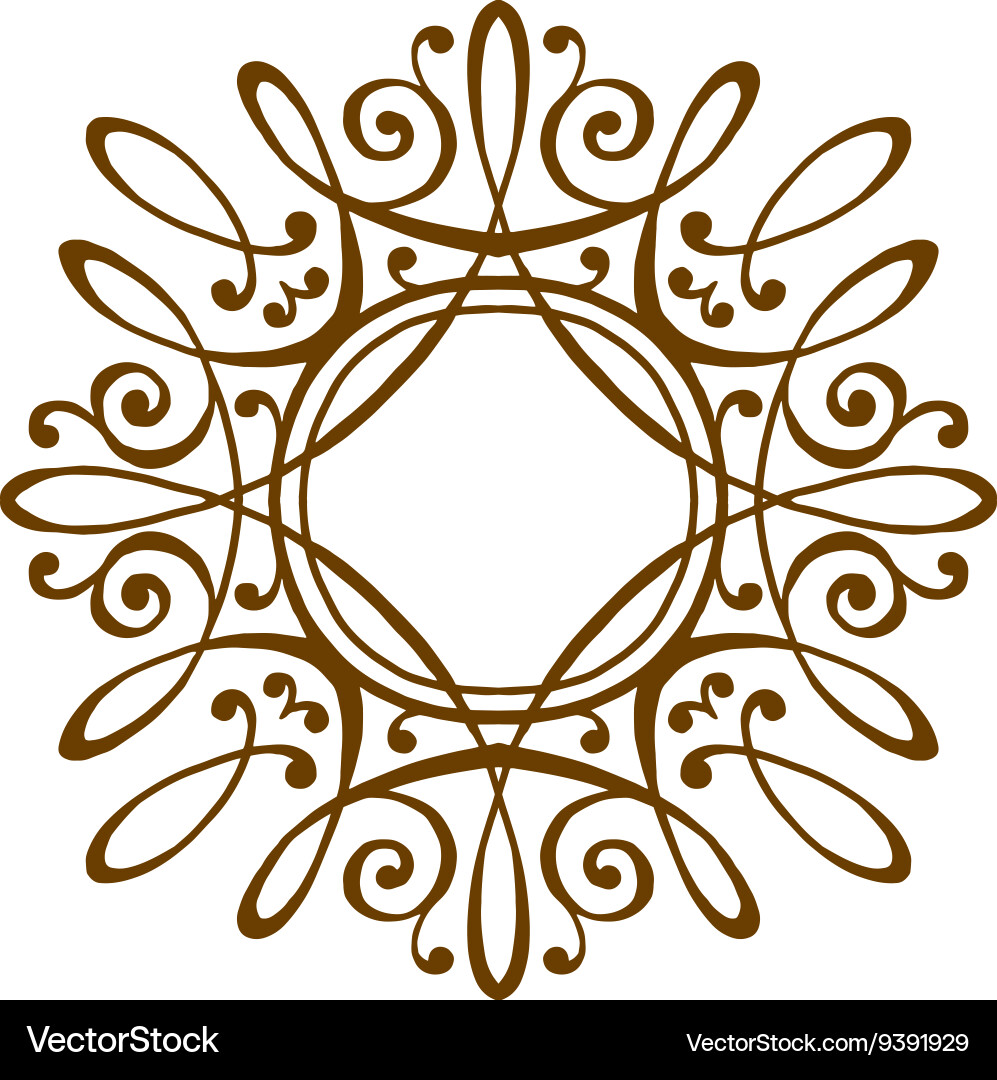 Luxury monogram template Royalty Free Vector Image