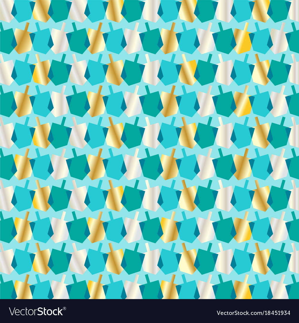 Overlapping dreidel pattern royalty free vector image