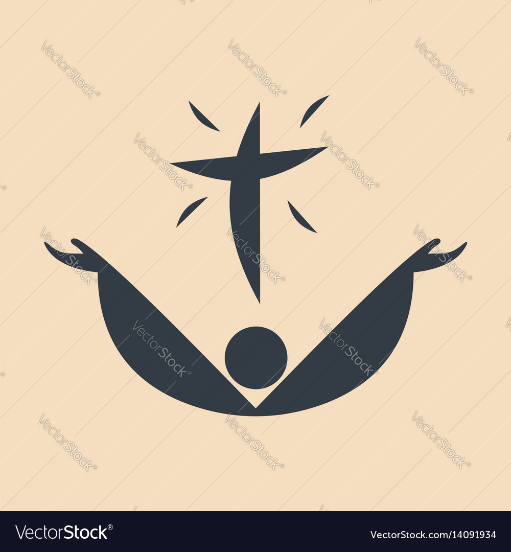 Worshiping god Royalty Free Vector Image - VectorStock