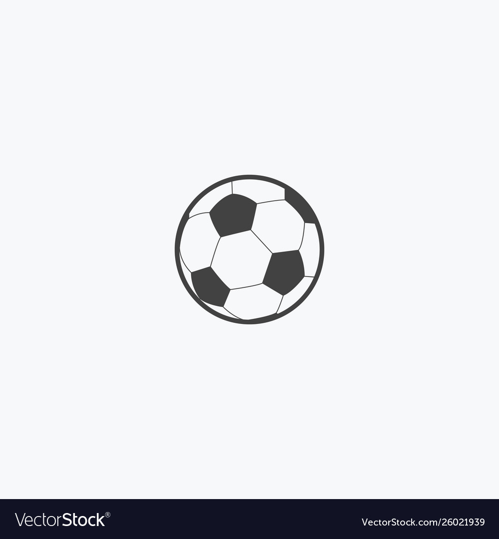 Football soccer ball line icon