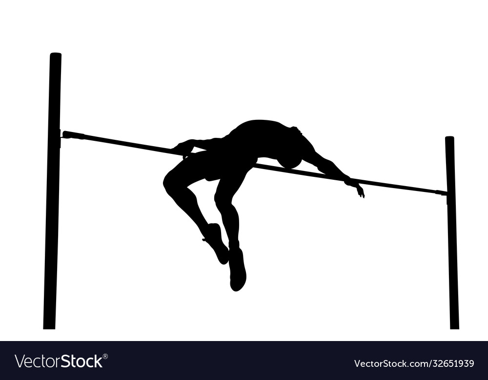 high-jump-is-track-and-field-event-royalty-free-vector-image