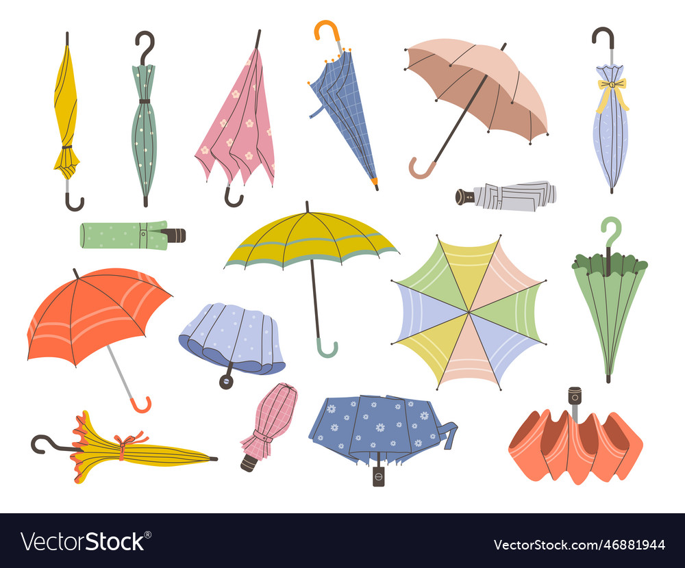 Umbrella stylized of seasonal Royalty Free Vector Image