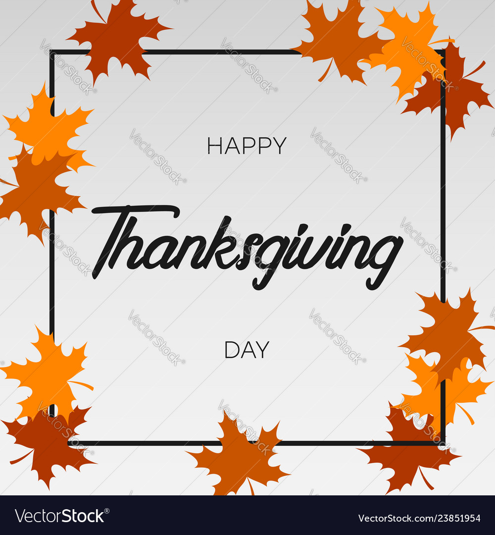 Thanksgiving card Royalty Free Vector Image - VectorStock