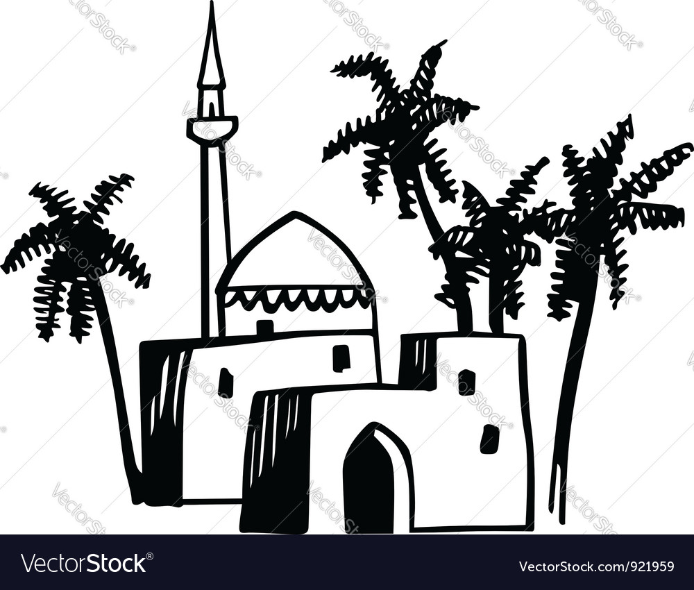 Arabic house Royalty Free Vector Image - VectorStock